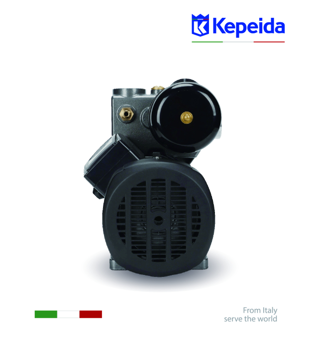 Pompă de apă de suprafață KEPEIDA PM90-1500Z, 1500 W, debit max 110 Litri/minut, înălțime maximă 60 metri, bobinaj 100% cupru, tehnologie și design italian [4]