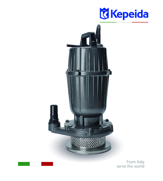 Pompă submersibilă apă curată KEPEIDA QDX15-18-1.5D, 1.5 Kw, debit maxim 38000 Litri/oră, Înălțime maximă de refulare 20 metri, bobinaj 100% cupru, tehnologie și design italian [3]