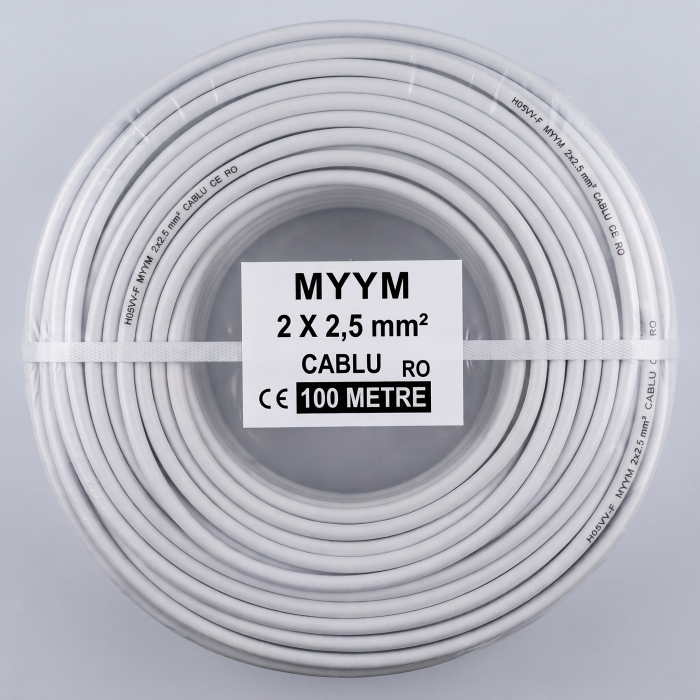 Rola Cablu flexibil Curent 100m 2x2.5 MYYM 300/500V [2]