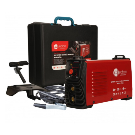 SCULE - Aparat sudura EDON PREMIUM MMA 475A, afisaj electronic, cablu 3m, valiza transport MX845