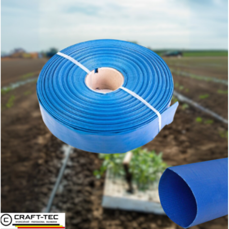 Furtun apa refulare flat PVC 2" 50 m albastru MX390 [5]
