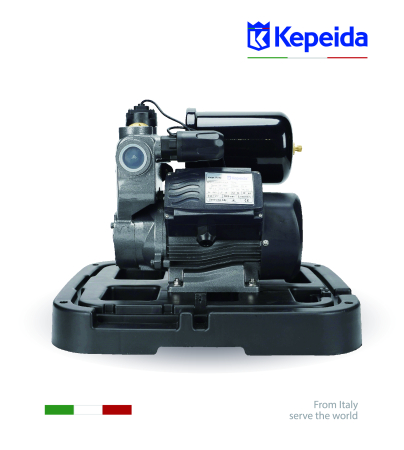 Pompă de apă de suprafață KEPEIDA PM70-600ZKR, 600 W, debit max 50 Litri/minut, înălțime maximă 40 metri, bobinaj 100% cupru, tehnologie și design italian [2]