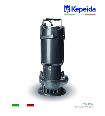 Pompă submersibilă apă curată KEPEIDA QDX50-7-1.5DF, 1.5 Kw, debit 66000 Litri/oră, Înălțime maximă de refulare 11 metri, bobinaj 100% cupru, tehnologie și design italian [1]