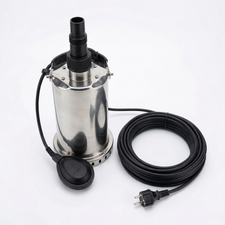 POMPE APA - Pompa submersibila apa curata KEPEIDA QSP370F, 0.37 kW, debit max 125 Litri/minut, inaltime maxima 6.5 metri, bobinaj 100% cupru, otel inoxidabil, tehnologie si design italian