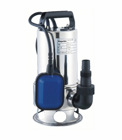 POMPE APA - Pompă submersibilă pentru apă murdară KEPEIDA MVS370F, 370W, debit maxim 120 Litri/minut, înălțime maximă de refulare 6.5 metri, bobinaj 100% cupru, tehnologie și design italian