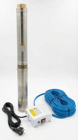 POMPE - Pompa submersibila pentru put adanc KEPEIDA 4SPM108-1.3, 1.3 kW, otel inoxidabil, debit maxim 14.4 mc/ora, inalțime maxima de refulare 54 metri, bobinaj 100% cupru, tehnologie si design italian