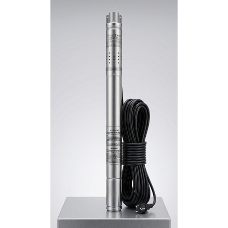 Produse EmagMarketplace - Pompa submersibila pentru put KEPEIDA 2QGD0.5-30-0.25, 250 W, otel inoxidabil, debit maxim 0.9 mc/ora, inaltime maxima de refulare 72 metri, bobinaj 100% cupru, tehnologie si design italian