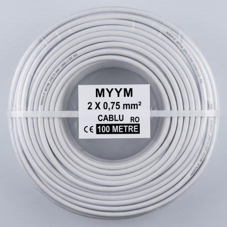 Rola Cablu flexibil Curent 100m 2x0.75 MYYM 300/500V [1]
