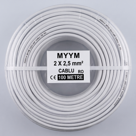 Rola Cablu flexibil Curent 100m 2x2.5 MYYM 300/500V [1]