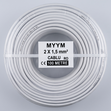 Rola Cablu flexibil Curent 100m 2x1.5 MYYM 300/500V [1]