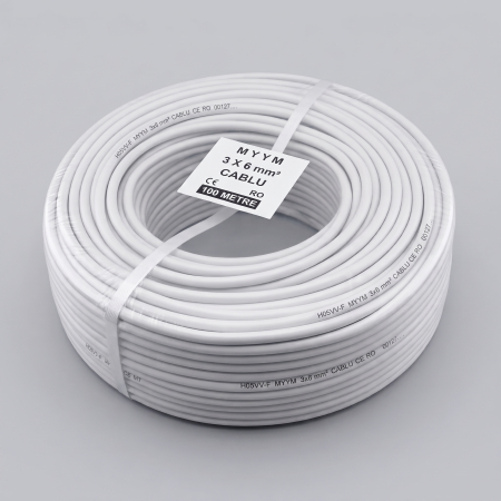 Rola Cablu Flexibil Lițat Curent MYYM 3x6 mm, 100m, 300/500V [2]