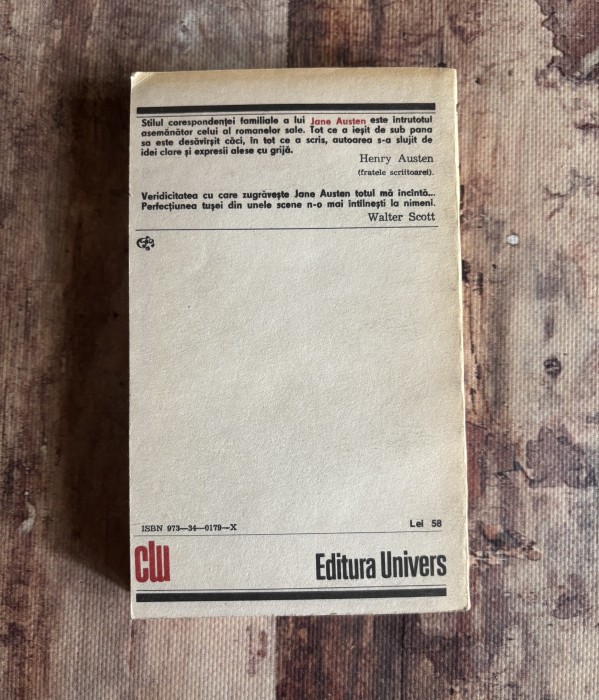 Jane Austen - Epistolar. Lady Susan. [2]