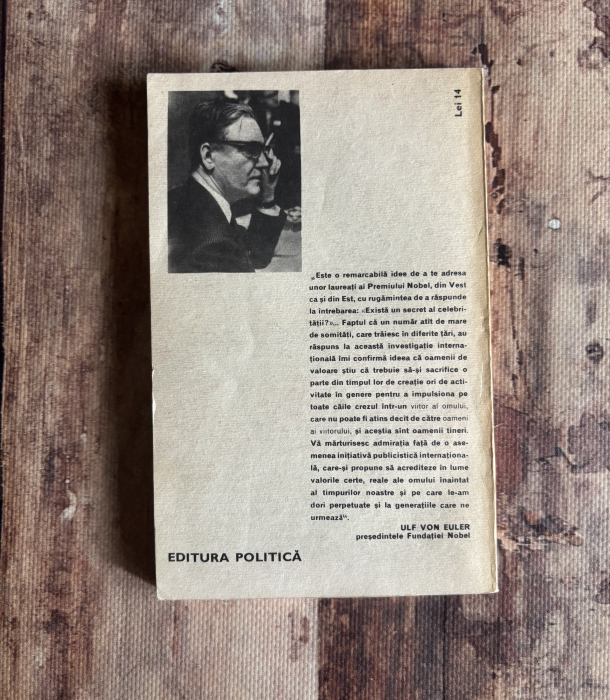 Carol Roman - Laureați ai Premiului Nobel răspund la întrebarea: Există un secret al celebrității? [2]