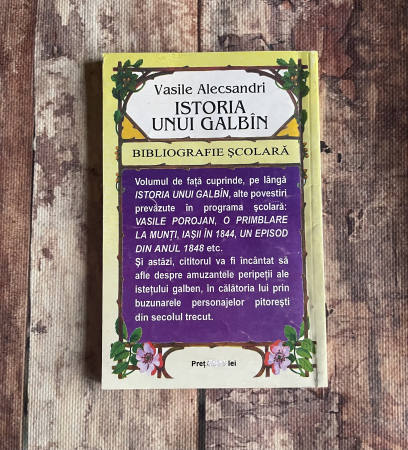 Vasile Alecsandri - Istoria unui galbîn [1]