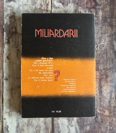 Dumitru Constantin - Miliardarii. Magii banilor murdari. [1]