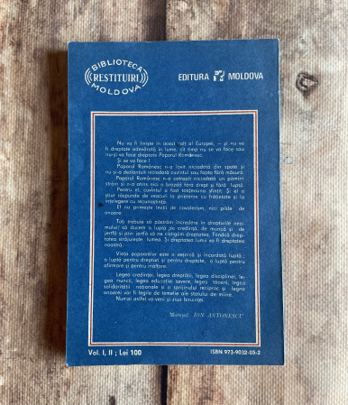 Mareșal Ion Antonescu - Românii. Originea, trecutul, sacrificiile și drepturile lor [1]