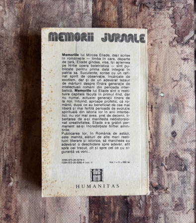 Mircea Eliade - Memorii [1]
