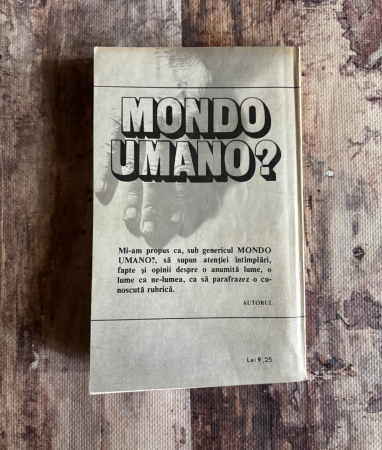 Dumitru Constantin - Mondo umano? [1]