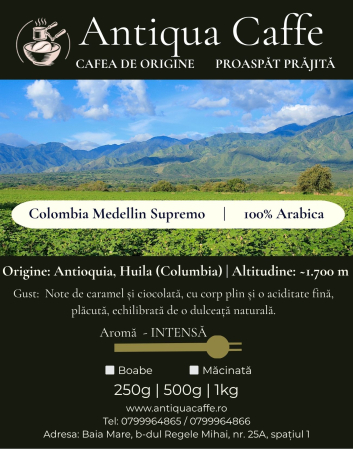 Colombia Medellin Supremo – Cafea de origine 100% Arabica | Antiqua Caffe [1]