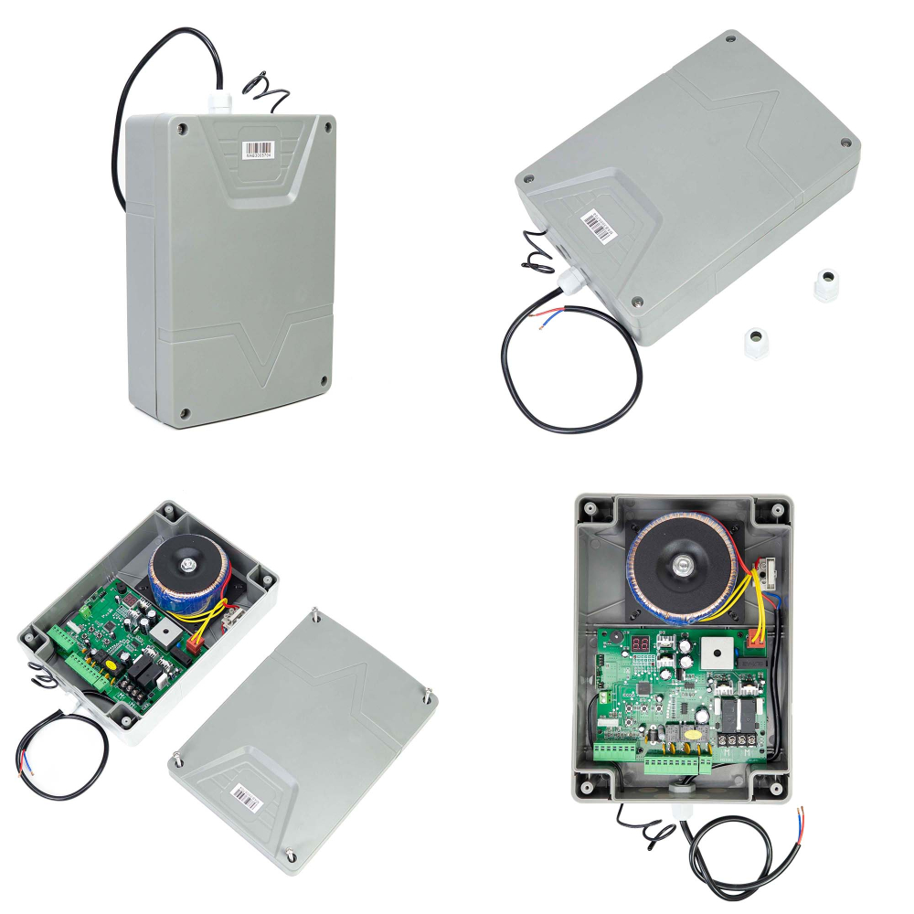 Kit automatizare porti batante PNI MAB300 cu 2 motoare 40W, telecomenzi si panou de control, fotocelule si lampa, lungime poarta 2 x 2.5m max, greutate poarta 200Kg [3]