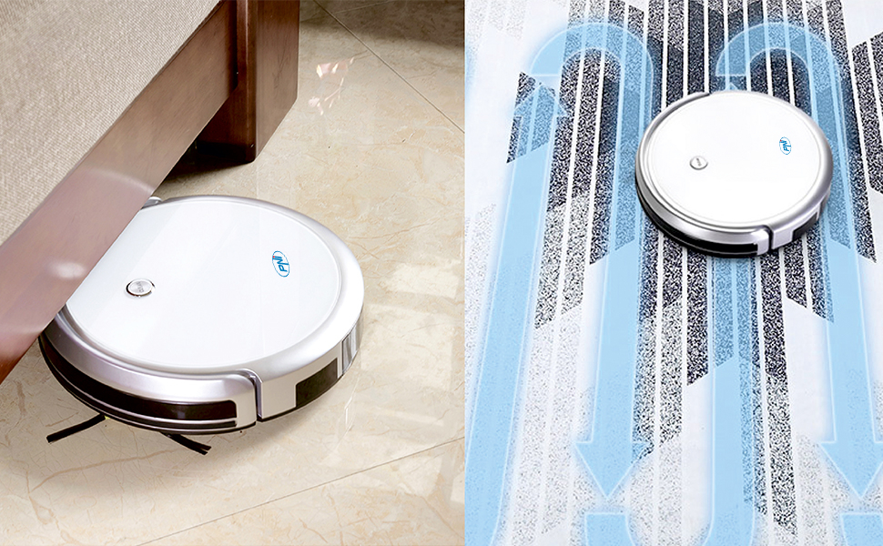 Robot Aspirator inteligent  Cleaner WiFi, 30W, control si programare [7]