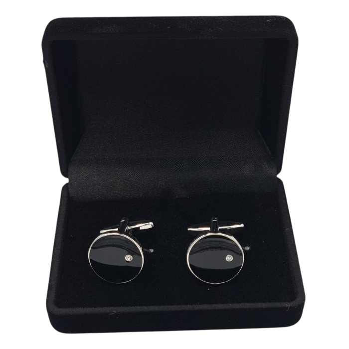 Butoni negri eleganți cu inserție discretă – Antonio Assante [2]