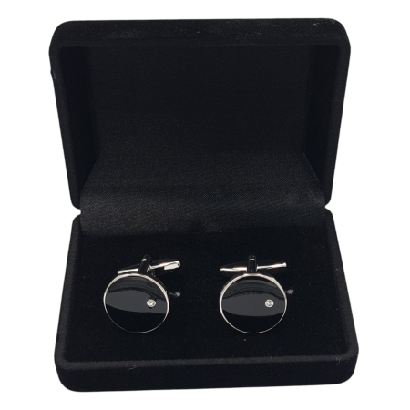 Butoni negri eleganți cu inserție discretă – Antonio Assante [1]