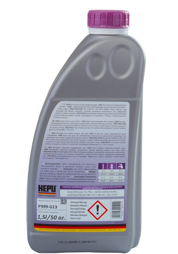 Antigel concentrat Hepu G13 1,5L MOV [2]