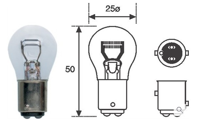 BEC MAGNETI MARELLI P21/5W 12V BAY15D [1]