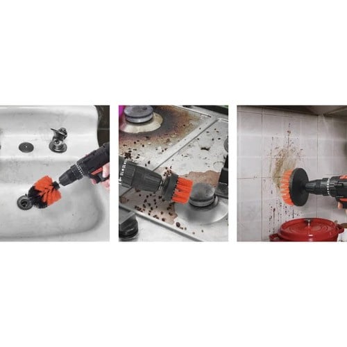 Set complet pentru detailing auto, 19 piese, cu husă – curățare interior/exterior, perii, lavete, mănușă, cadou util [6]