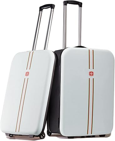 Troler pliabil 24 inch, carcasă dură ABS+PC, 2 roți, lacăt, impermeabil, ușor, 65x10x40cm [1]