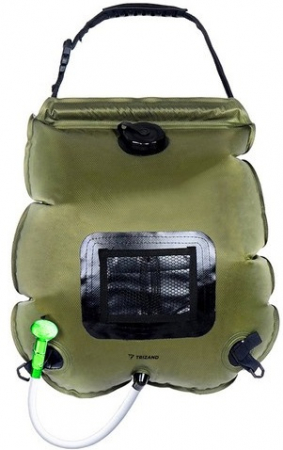 Oferte limitate - Duș solar portabil 20L cu termometru și buzunare, încălzire apă cu energie solară, camping, grădină, excursii