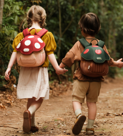 Ghiozdan pentru copii, polyester, ușor, bretele căptușite, centură de siguranță, 2+ ani [2]