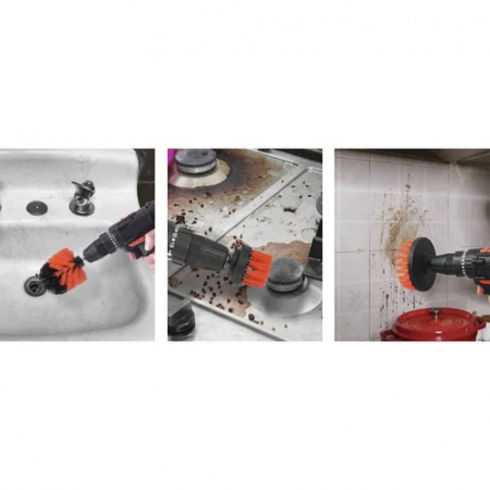 Set complet pentru detailing auto, 19 piese, cu husă – curățare interior/exterior, perii, lavete, mănușă, cadou util [5]