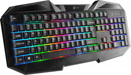 Tastatură cu fir KX 356 C, layout QWERTY, USB, neagră, compatibilă PC/laptop [1]