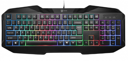 Accesorii Gaming - Tastatură cu fir KX 356 C, layout QWERTY, USB, neagră, compatibilă PC/laptop