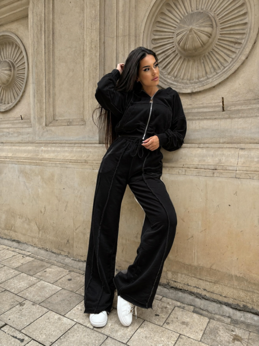 Trening Damă Alessia cu Glugă și Pantaloni Drepți [5]