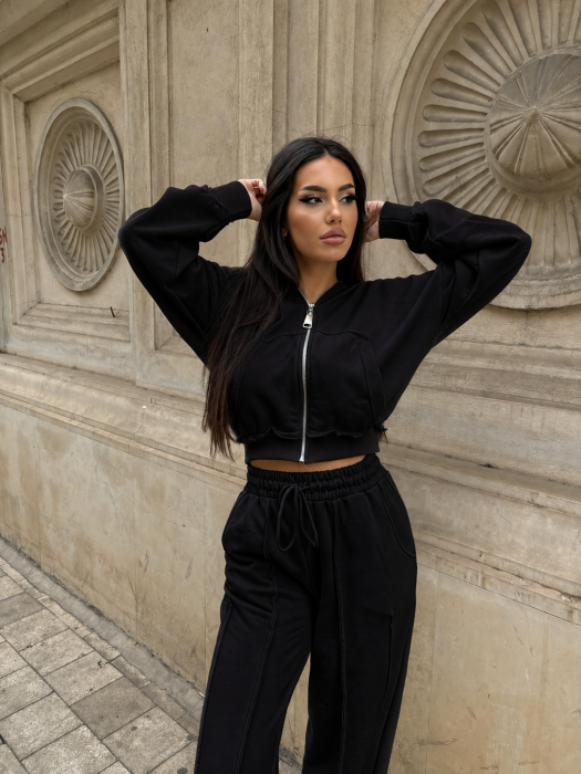Trening Damă Alessia cu Glugă și Pantaloni Drepți [6]