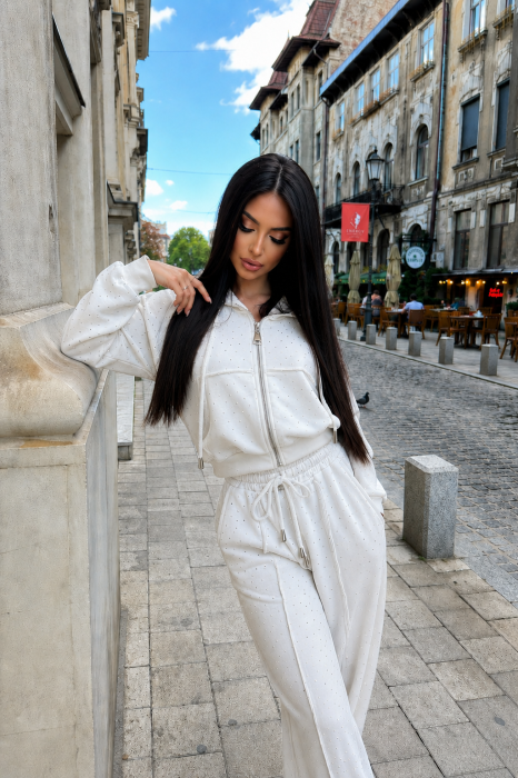Trening Damă Alessia cu Strasuri și Pantaloni Drepți [3]