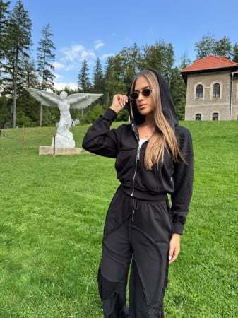 Compleuri - Compleu Eclipse Negru Două Piese