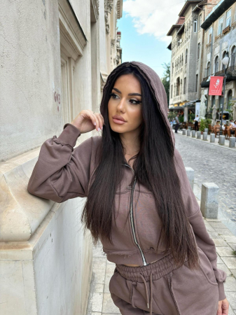 Trening Damă Alessia cu Glugă și Pantaloni Drepți [1]