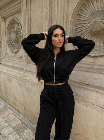 Trening Damă Alessia cu Glugă și Pantaloni Drepți [5]