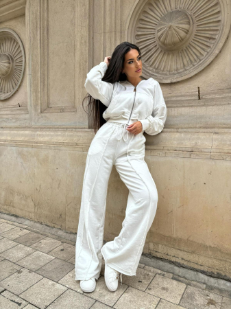 Compleuri - Trening Damă Alessia cu Glugă și Pantaloni Drepți