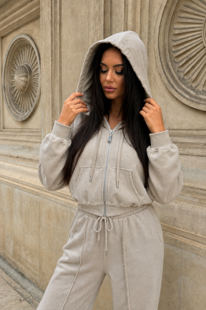 Compleuri - Trening Damă Alessia cu Strasuri și Pantaloni Drepți