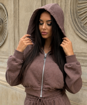 Trening Damă Alessia cu Strasuri și Pantaloni Drepți [3]