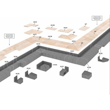 Coral Blue ref. 665 - colț exterior margine piscină Prestige [3]