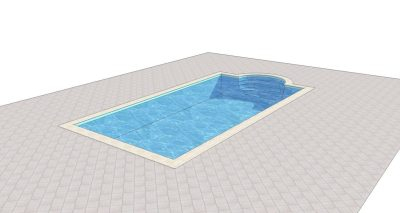 KIT COMPLET PISCINĂ DIN BETON RELAX  8,75 m x 3,5 m x 2,5 m x 1,20 m [2]