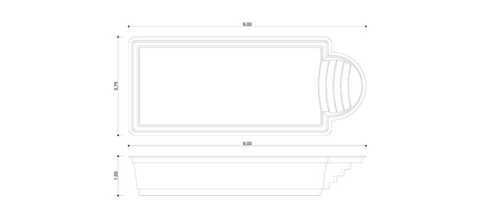 Piscina ceramică ROMA 90 [9]