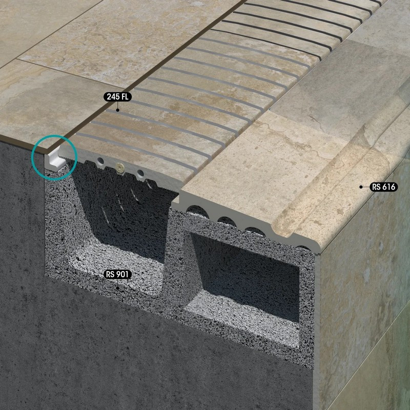 Sistem 9 Ergo RS902 - Element scară deschisă piscină [2]