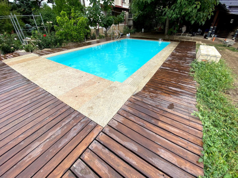 Portofoliu de Lucrari Constructii Piscine - Piscina cu Over Flow Bacau